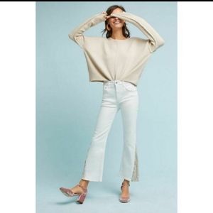 Pilcro and the Letterpress High-Rise Sequins Flared Jeans 29 Petite